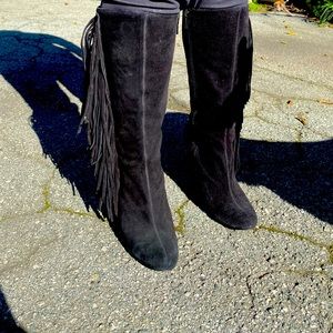 Zara 40 fringe boots